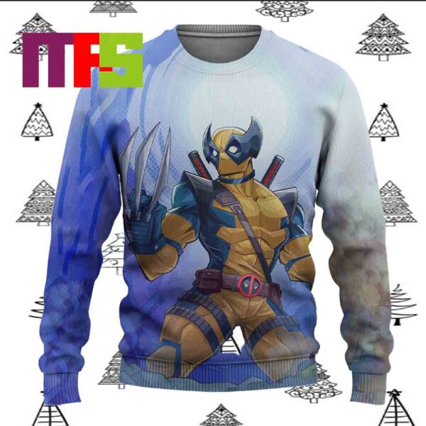 Wolverine Marvels Ugly Christmas Sweater