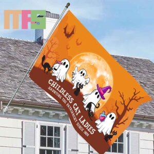 Childless Cat Ladies Hauting The Patriarchy Since1920 Kamala Harris Halloween House Garden Flag