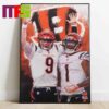 Cincinnati Bengals Joe Burrow NFL Joe Cool Bengal Nartion Joe Shiesty Winning Worlds Home Decor Poster Canvas