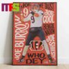 Cincinnati Bengals Joe Burrow And JaMarr Chase NFL Home Decor Poster Canvas