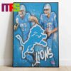 Green Bay Packers Jayden Reed And Jordan Love NFL Graffiti Home Decor Poster Canvas