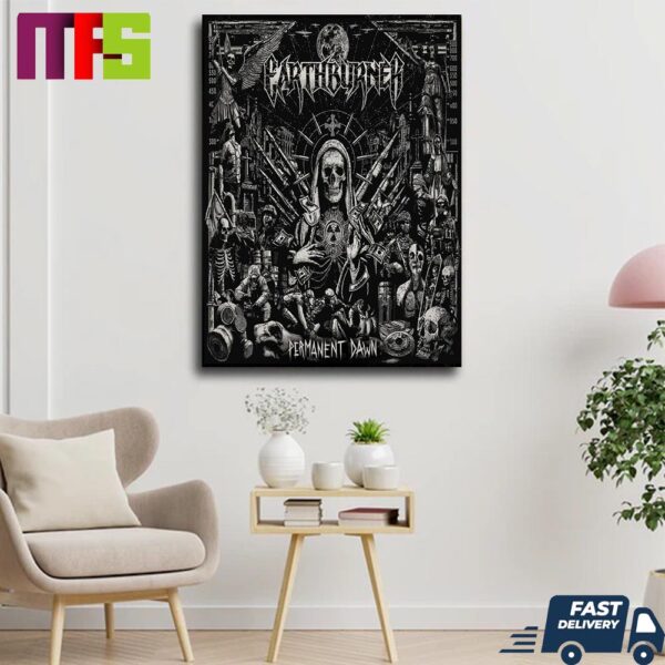 Earthburner Permanent Dawn A Dark Allegory of Decay and Dystopia Wall Decor Canvas Poster