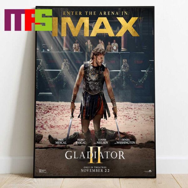 Gladiator II Movie 2024 Release On November 22 IMAX Home Decor Poster Canvas