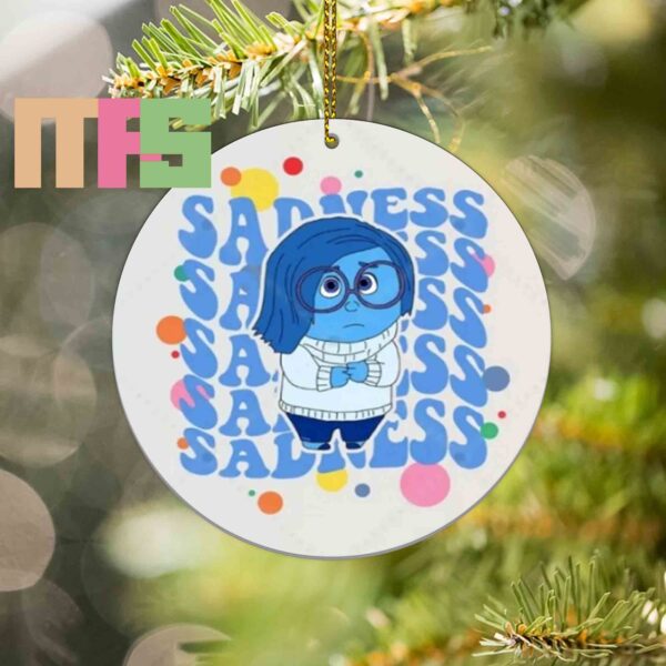 Inside Out 2 New Emotions Sadness Christmas Tree Decorations Xmas Ornament