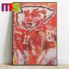 Kansas City Chiefs Patrick Mahomes NFL Winning Words Show Time 3X Super Bowl Champion Grim Reaper Home Decor Poster Canvas