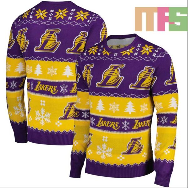 Los Angeles Lakers NBA 2024 Sweater Ugly Christmas