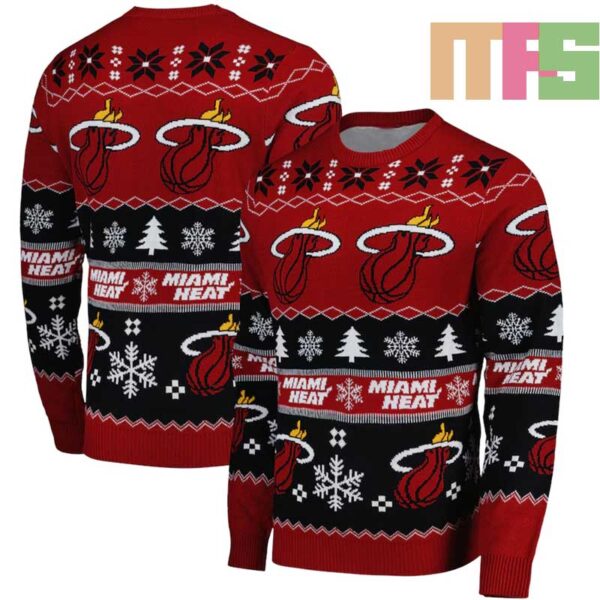 Miami Heat NBA 2024 Sweater Ugly Christmas