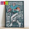 Philadelphia Eagles Jalen Hurts And AJ Brown NFL Graffiti Home Decor Poster Canvas