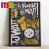 Pittsburgh Steelers NFL City Skyline Logo Home Decor Poster Canvas