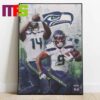 Seattle Seahawks DK Metcalf NFL Winning Words Emerald City Sea Hawks DK All Day Home Decor Poster Canvas