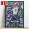 Seattle Seahawks DK Metcalf And Kenneth Walker III NFL Graffiti Home Decor Poster Canvas