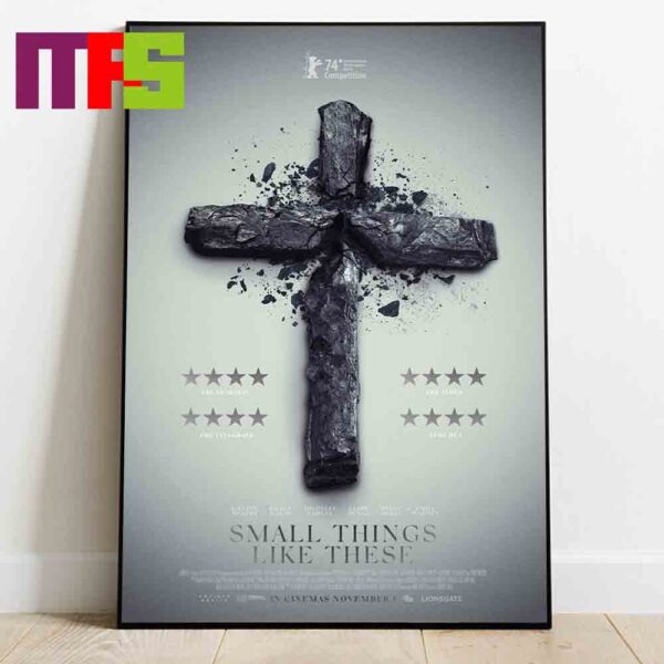 Small Things Like These Movie 2024 Starring Cillian Murphy And Emily Watson In Cinema November 1st Home Decor Poster Canvas