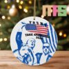 Trump Fight 2024 Trump For President Christmas Holiday Ornament Tree Xmas Decor