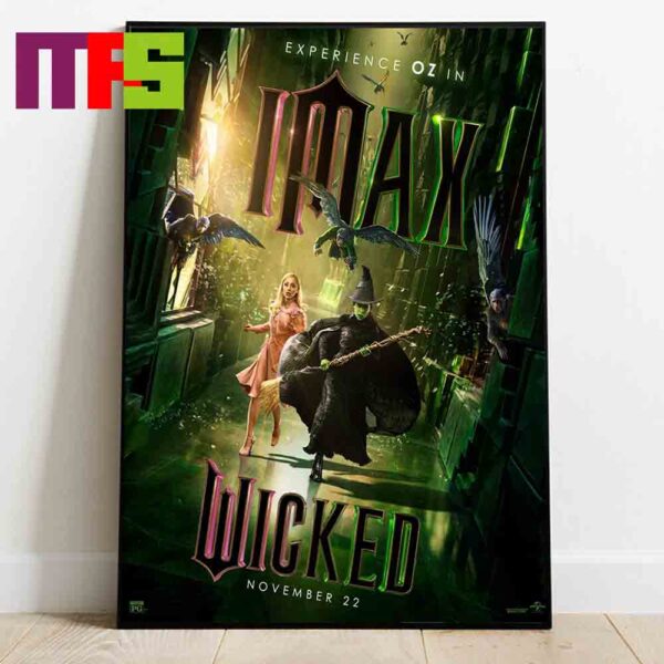 Wicked Movie 2024 Ariana Grande Release On November 23 IMAX Home Decor Poster Canvas