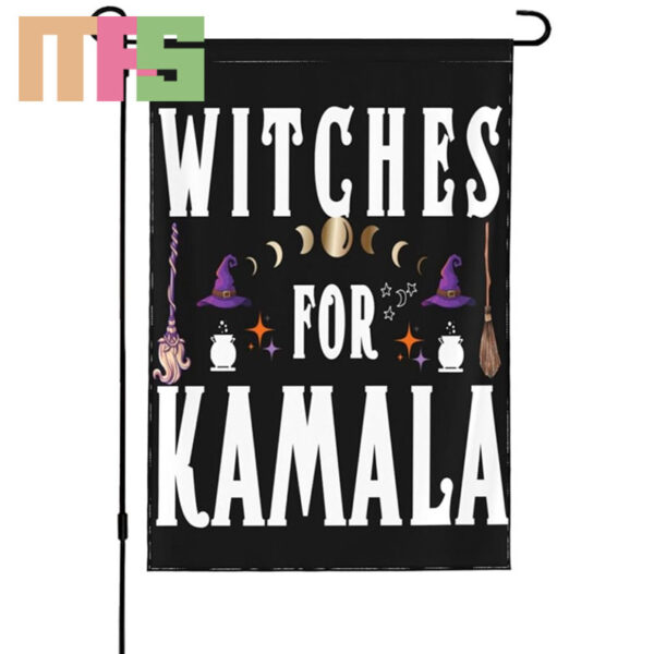 Witches For Kamala Harris Childless Cats Ladies 2024 Halloween Garden Flag