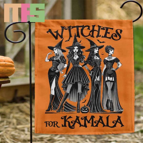 Witches For Kamala Harris Presidential Election Halloween Garden Flag