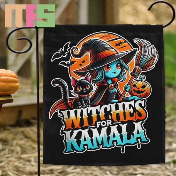 Witches For Kamala Harris Presidential Election Halloween Garden House Flag