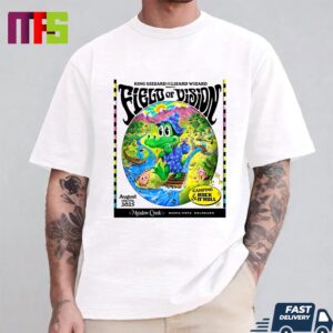 King Gizzard And The Lizard Wizard Presents Field Of Vision Camping And Rock N’Roll On August 15th-17th 2025 Unisex T Shirt King Gizzard And The Lizard Wizard Presents Field Of Vision Camping And Rock N’Roll On August 15th-17th 2025 Unisex T Shirt