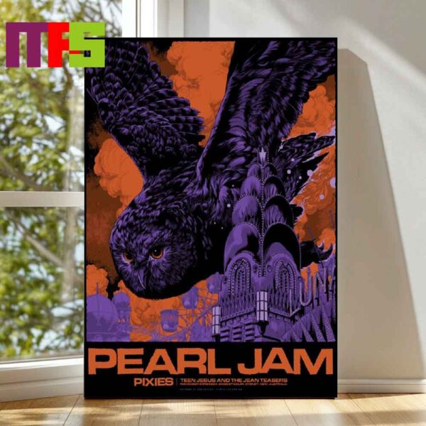 Pearl Jam Engie Stadium Sydney Australia 2024 Tour On November 23th Home Decor Poster Canvas