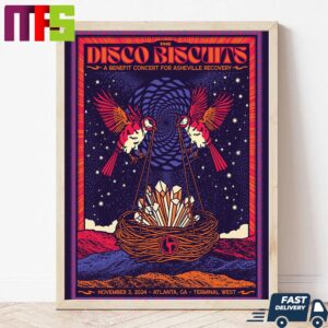 Psychedelic Charity Benefit Concert For The Disco Biscuits In Atlanta In November 3 2024 Wall Decor Canvas Poster Psychedelic Charity Benefit Concert For The Disco Biscuits In Atlanta In November 3 2024 Wall Decor Canvas Poster