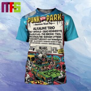 Punk In The Park American Road Trip Takes Place On September 14 2024 At The Central Florida Fairgrounds In Orlando Florida All Over Print Shirt