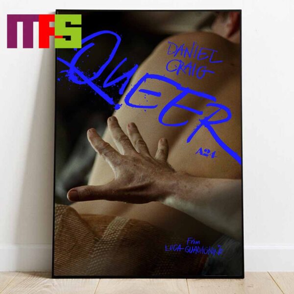 Queer Movie Starring Daniel Craig And Drew Starkey A24 From Luca Guadagnino Home Decor Poster Canvas