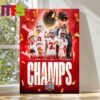 Ohio State Buckeyes Football 2024 CFP National Champions College Football Playoff Home Decor Poster Cannas