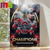 Ohio State Buckeyes Football 2024 CFP National Champions College Football Playoff Home Decor Poster Canvas