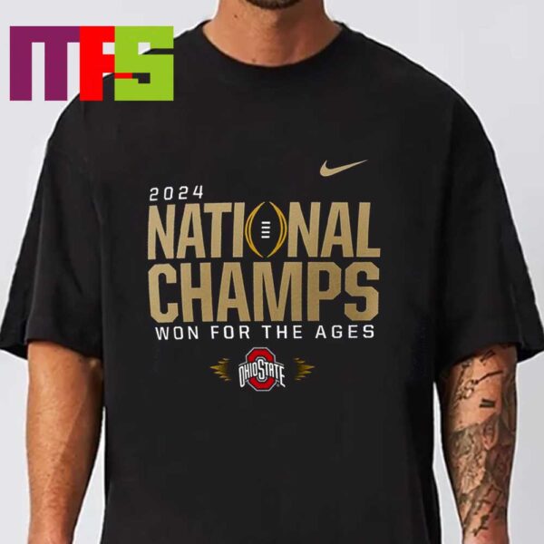 Ohio State Buckeyes Football National Champs 2024 Locker Room Nike Unisex T-Shirt