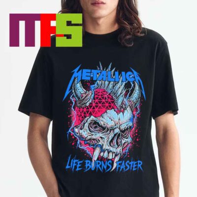 Metallica Light Burns Faster Sphere Las Vegas 2026 2027 Unisex T-Shirt
