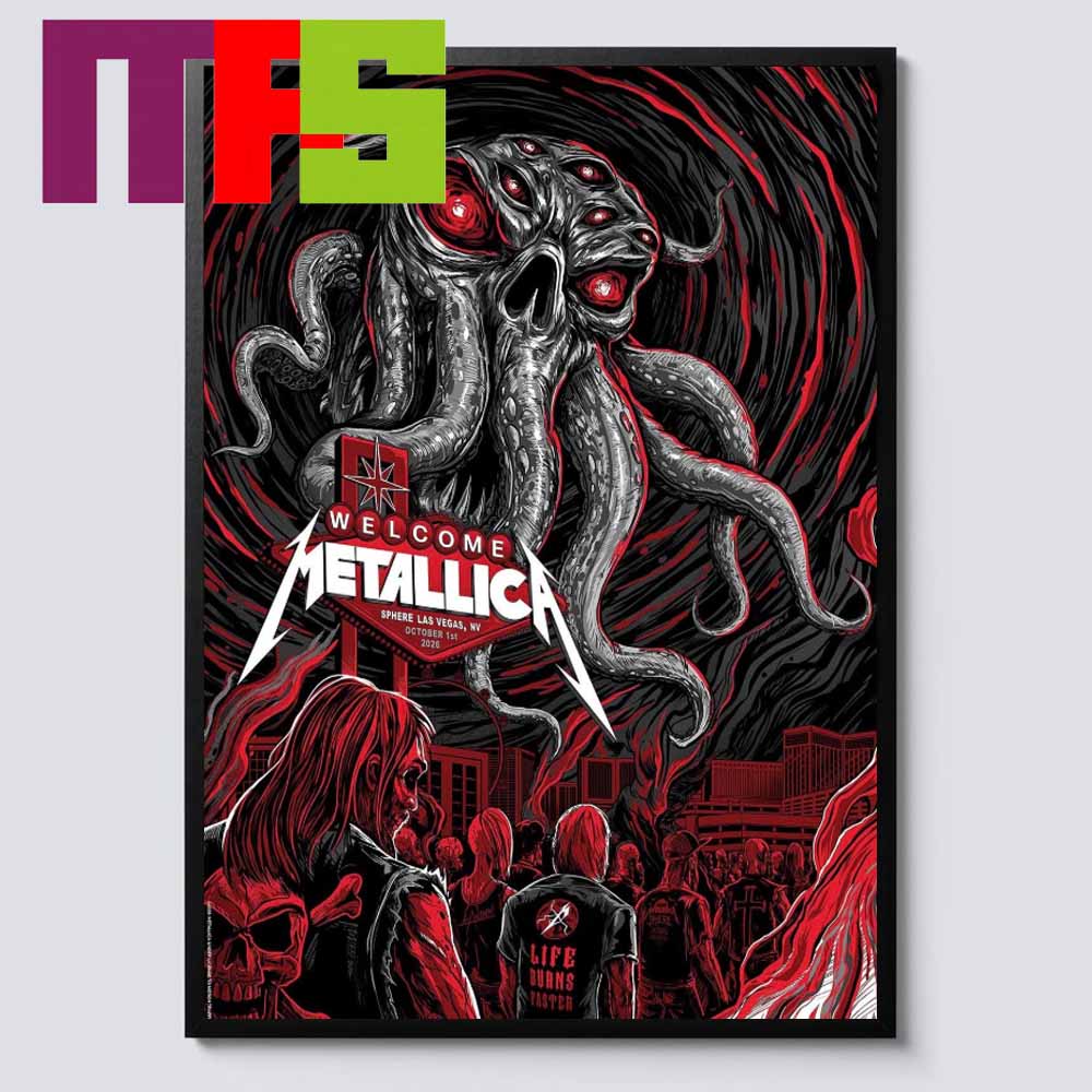 Metallica Sphere Las Vegas NV USA October 1St 2026 Home Decor Poster Canvas Metallica Sphere Las Vegas NV USA October 1St 2026 Home Decor Poster Canvas