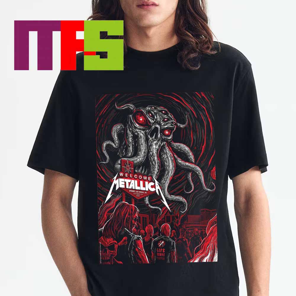 Metallica Sphere Las Vegas NV USA October 1St 2026 Unisex T-Shirt Metallica Sphere Las Vegas NV USA October 1St 2026 Unisex T-Shirt